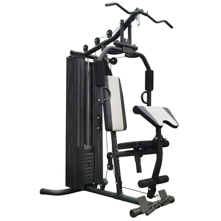 BalanceFrom RS 90 Home Gym System Workout Station with 380 lbs of Resistance, 145 lbs Weight Stack, Comes with Installation Instruction Video