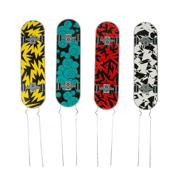 Skateboard Yard Stakes - 4 Pieces