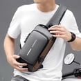 thumbnail image 4 of Bolsa de honor anti -robo mochila cruzada mochilera en la mochila impermeable con puerto de carga USB Puerto casual liviano Meser Meser Deportes-10, 4 of 8