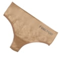 thumbnail image 4 of Bragas de algodón de cintura baja con espalda en T para mujer, ropa interior sexy elástica sin costuras de color sólido, albaricoque, M / L Methold AP001138-05B, 4 of 7