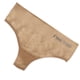 thumbnail image 4 of Bragas de algodón de cintura baja con espalda en T para mujer, ropa interior sexy elástica sin costuras de color sólido, albaricoque, M / L seitruly AP001138-05B, 4 of 7