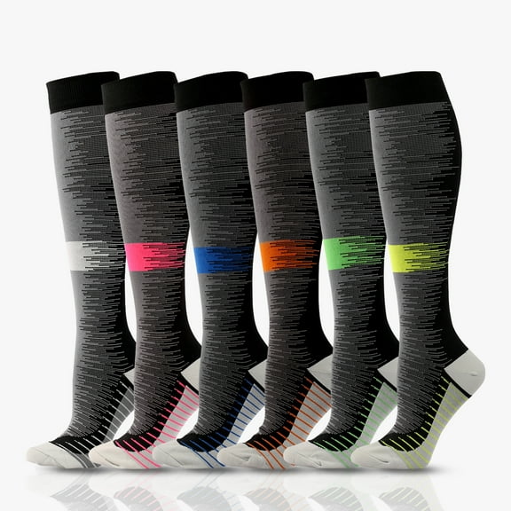 Compression Socks for Women Men Knee High Running Socks Travel Flight Maternity Athletic