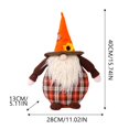 thumbnail image 3 of Thanksgiving Decorations Farm Style Festival Standing Decorations Halloween Dwarf Faceless Doll, 3 of 8