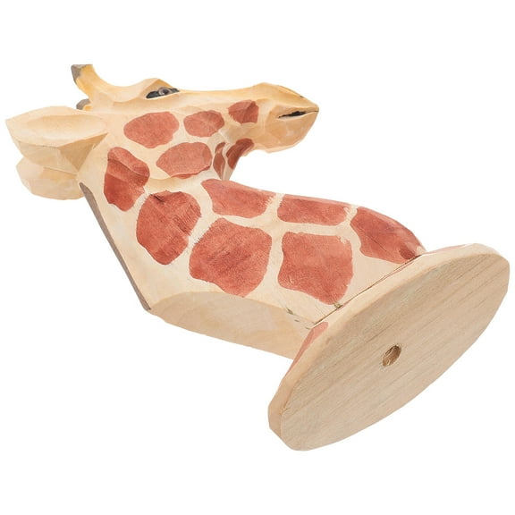 LEORX Giraffe Eyeglasses Holder Light Brown Wood Decorative Organizer for Home Office Car 1Pcs