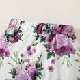 thumbnail image 6 of Toddler Girl Summer Clothes Fall Spring Outfits Short Sleeve Ruffle Top+Pants 3 PCS Cute Baby Girl Clothes 12-18 Months, 6 of 6