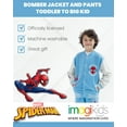 thumbnail image 4 of Marvel Spider-Man Little Boys Fleece Bomber Jacket and Jogger Pants Blue 7-8, 4 of 5