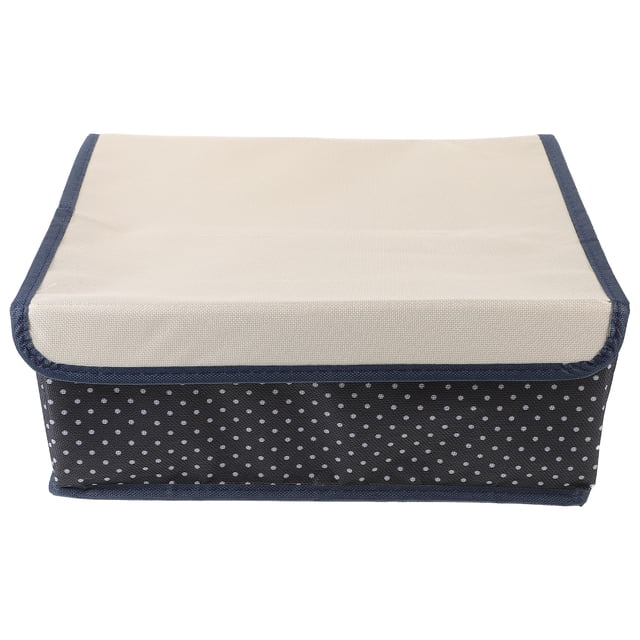 Compartment Underwear Storage Box Foldable Underpants Organizer With Lid Socks Storage Holder