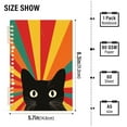 thumbnail image 2 of FORMRS 1-Subject Spiral Notebook 8" x 5" College Ruled 60 Refillable Sheet A5 Hard Cover, Black Cat, 2 of 7