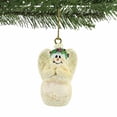 thumbnail image 4 of Ganz 4-Pc Ceramic Snowmen Set - 4 Ornaments 1.75 Inch, Ceramic - Wreath Angel Wings Sb000009, 4 of 4