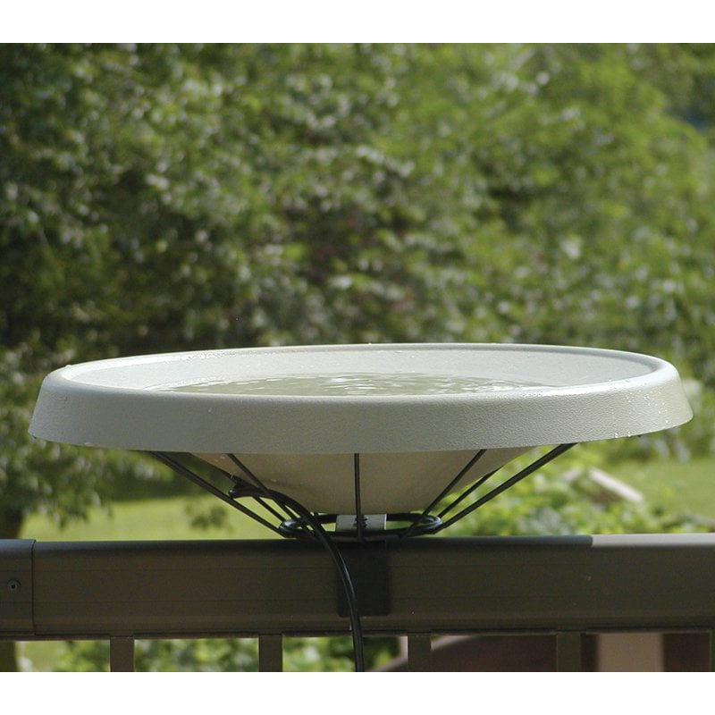 Birds Choice Heated Birdbath Deck Mount by Backyard Nature Products Inc