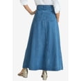 thumbnail image 3 of Jessica London Women's Plus Size Denim Inset Maxi Skirt, 3 of 5