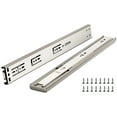 thumbnail image 5 of 5 Pair Load Capacity Heavy Duty Locking Drawer Slides 12 14 16 Inch Full Extension Ball Bearing Rail with Lock Side Mount Cabinet RV Tool Box Runner, 5 of 7