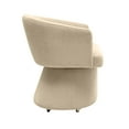 thumbnail image 5 of Kristen Taupe Rolling Desk Chair, 5 of 7