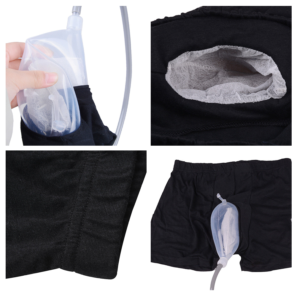 TWSOUL Reuseable Male Female Urine Bag Urinal Pee Holder Collector For Urinary Incontinen,Urine Collector,Urinal Bag with Two 500 ml Urine Leg Bags