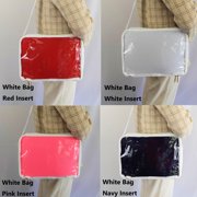 Multi-Color Ita Crossbody Bag and Multi-Color Insert, Ita Messenger Bag, Window Bag, Pin Purse, Pin Display Bag, Ita Bags, Pin Trading Bag, Itabag, Shoulder Ita Bag.