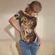 thumbnail image 3 of Balery Cute Cow Sunflower Crown A Body de cuello redondo de manga corta para mujer Tops de manga corta Tops básicos-X-Large, 3 of 7