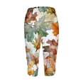 thumbnail image 4 of LOVZFMLL Capris d'Été Taille Haute pour Femmes Imprimés Assortis Ajustés Yoga Gym Multicolore S, 4 of 5