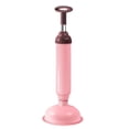 thumbnail image 3 of Desatascador De Inodoros Limpiador de alta presión de draga de alcantarillado de émbolo para inodoros manuales para baño (rosa) Hugtrwg Libre de BPA, 3 of 6