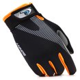 thumbnail image 4 of Guantes de ciclismo antideslizantes de dedos completos, para bicicleta de montaña, carreras de carretera, deportes tácticos al aire libre, talla S (negro y naranja), 4 of 4