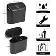 thumbnail image 2 of KY 2 Packs Mini Car Trash Can Bin with Lid and 150pcs Trash Bags,Car Trash Can Bin,Car Garbage Trash Can Storage for Front Back Seat Accessories (2), 2 of 6