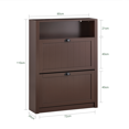 thumbnail image 3 of SoBuy Shoe Cabinet Shoe Rack Shoe Storage Cupboard Organizer Unit FSR87-BR, 3 of 7