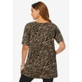 thumbnail image 2 of Jessica London Women's Plus Size Stretch Cotton Square Neck Tunic, 2 of 3