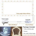 thumbnail image 5 of TETOU 13ft Led Vanity Mirror Lights Kit Bendable Make-up Mirror Cloakroom Adjustable Flexible Strip Light Table Set with Dimmer, 5 of 6