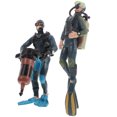 thumbnail image 4 of 2 figuras de acción de buzo simulado, encantadoras figuras de explorador submarino., 4 of 6