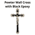 thumbnail image 4 of Jeweled Cross JC-7003-E Crucifix with Floral Design - Jet, 4 of 7