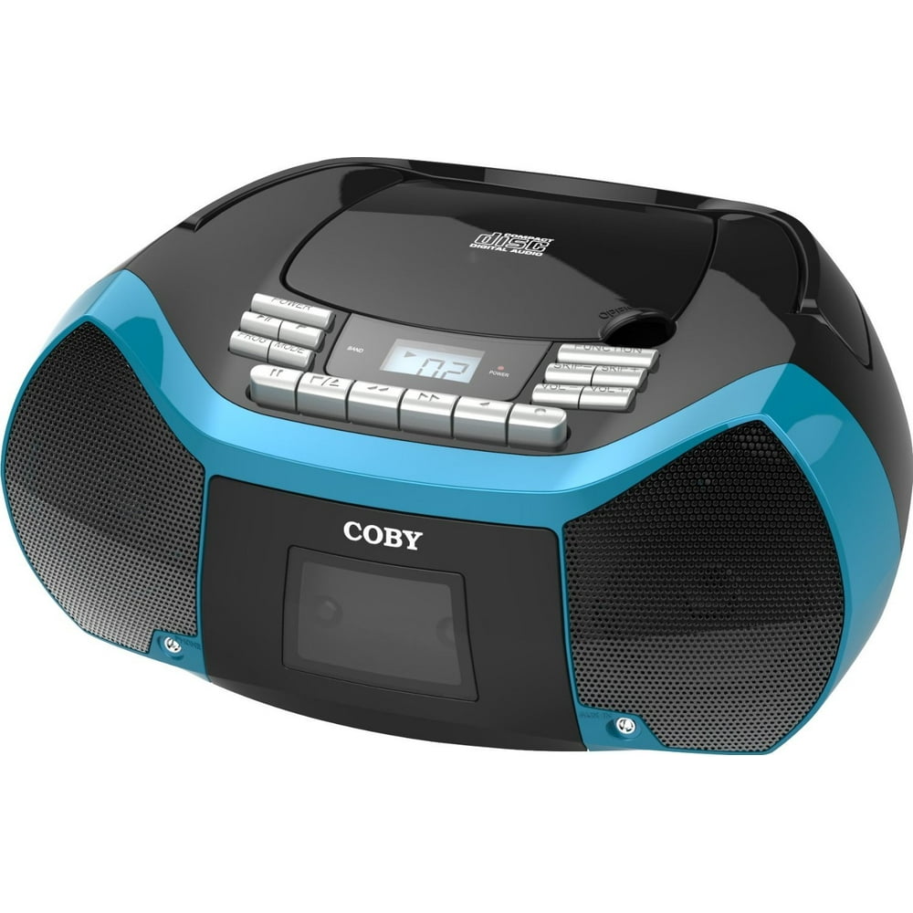 Coby Portable Stereo Cd Player & Tape Cassette Recorder With Digital AM/FM Radio Tuner & Mega