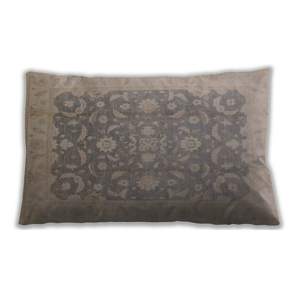 Ahgly Company Indoor Rectangular Mid-Century Modern Lumbar Throw Pillow, 13 inch by 19 inch