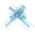 thumbnail image 1 of Unique Bargains 10pcs 11 Inch Extra Large Pull Bow Gift Wrapping Big Organza Bows Ribbon Blue for Wedding Baskets Presents, 1 of 6