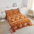 thumbnail image 4 of Erosebridal Orange Aztec Bedding Sets Todder with Comforter, Farmhouse Abstract Art Duvet Insert, Reversible 2pcs, 4 of 8