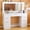 Classic White: 45.2", variant on Vanity Desk with Mirror and Lights, 45.3in Makeup Vanity with 7 Drawers & Large Mirror, Black Vanity with 3-Color Adjustable Lighting & Charging Station, Make Up Vanity for Bedroom