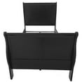 thumbnail image 6 of ACME Louis Philippe III Eastern King Sleigh Bed in Black, Multiple Sizes, 6 of 6