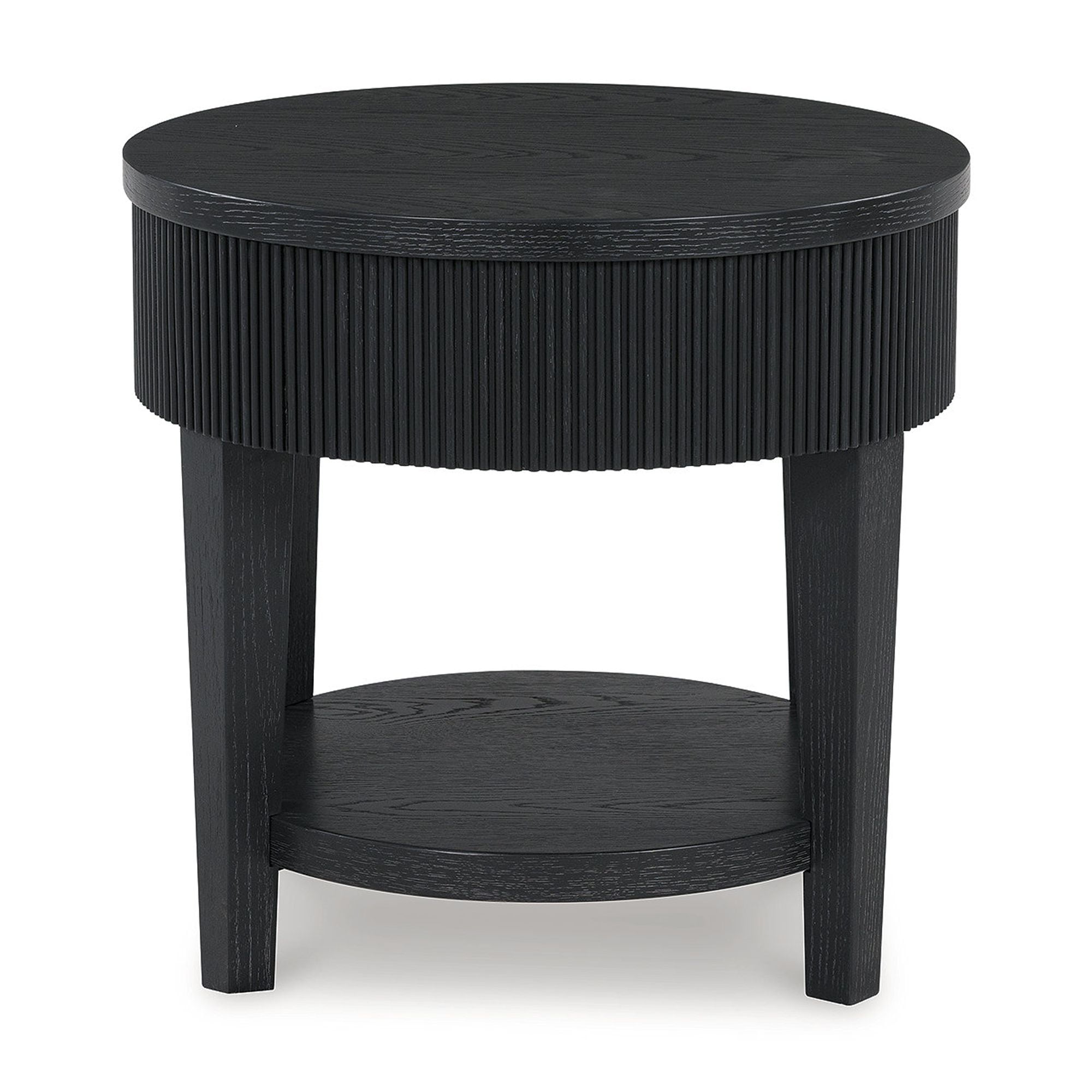 Signature Design by Ashley 1 Drawer Marstream End Table, Black