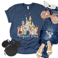 thumbnail image 5 of Magical Vibes Shirt, Animal Kingdom Shirt, Safari Shirt Casual Short Sleeve Shirt (Large, Navy), 5 of 7