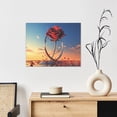 thumbnail image 6 of Fuzoiu Sunset Rose Elegance Print Canvas Wall Art for Bathrooms,Wall Decor for Bedroom,Framed Artwork for Wall,Modern Wall Decorations Prints Picture for Kitchen Home, 6 of 6
