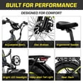 thumbnail image 4 of Seemoon Electric Bike for Adults 750W Motor 52V 25Ah 1300Wh 28MPH 105Mi 160Nm 40Deg 20"x4" Fat Tire Front Suspension Dual Disc Brakes Step Through, 4 of 8