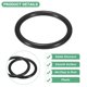 thumbnail image 2 of Uxcell 50-Pack Aros para Atrapasueños, Aros Redondos de Plástico de 2.4 Pulgadas para DIY Wreath de Boda Negro 0.24 Pulgadas, 2 of 6