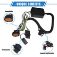 thumbnail image 3 of Unique Bargains 1Set Trailer Towing Wiring Harness Compatible for Hyundai Palisade 2020-2022 Durable Plastic Metal Black, 3 of 7