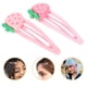 thumbnail image 3 of 20 pinzas para el pelo de fresa para niñas., 3 of 8