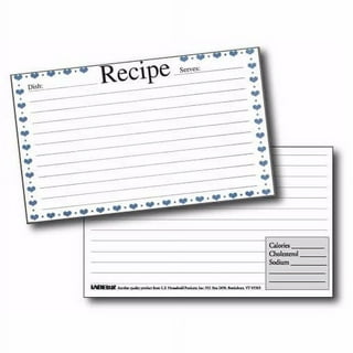 4x6 Recipe Card Black Checkers Index Card or Gift Card or 40ea