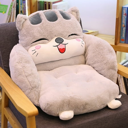 

Kids toys Cartoon Chair Cushion Thicken Siamese Seat Cushion Mat Office Home One-Piece Chair Pad Plush Dining Chair Back Cushion Cover Soft Cozy Sofa Computer Stool Floor