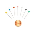 Singer Ball SINGER Ball Head Straight Pins in Jar with Pincushion Top, 250 Count ...