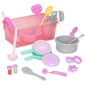 Battat Dinner for Eight Cookware Playset with 21 Pieces