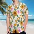 thumbnail image 5 of High Quality Hawaiian Shirts for Men Short Sleeve Aloha Beach Shirt Floral Summer Casual Button Down Shirts Blouses ZL5AJE, 5 of 7