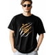 thumbnail image 2 of Camisetas de manga corta con estampado de pata amarilla africana para hombre, camisetas de cuello redondo, 2 of 8