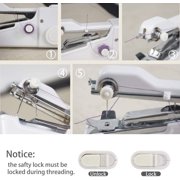 Handheld Sewing Machine, Mini Cordless Portable Electric Sewing Machine Quick Stitch Tool for Fabric, Clothing, or Kids Cloth Home Travel Use