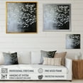 thumbnail image 4 of Designart "White Willow Leaves" Leaves Floater Framed Canvas Prints, 4 of 5